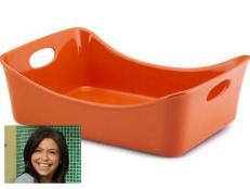 Find out how to enter here for a chance to win Rachael Ray's stoneware Lasagna Lover and Spoonula.