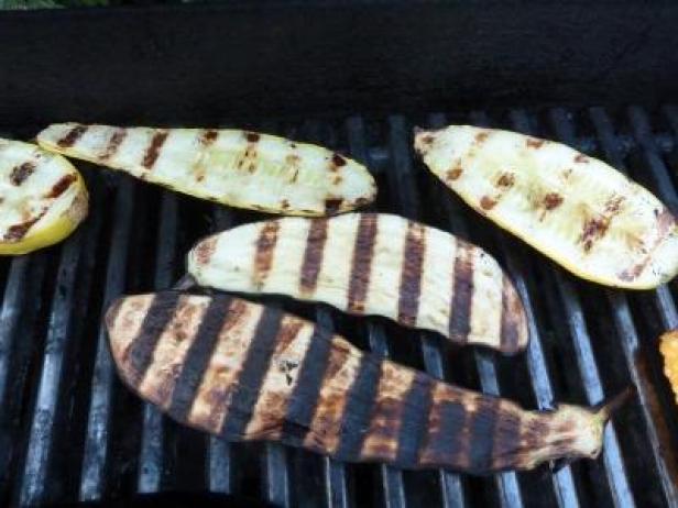 summer squash on the grill