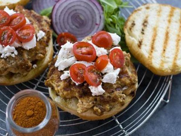 chicken burgers with berbere