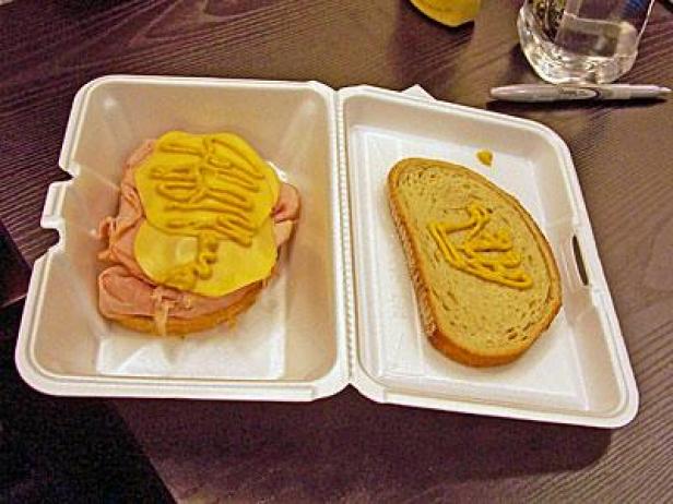 food network star book tour autographed sandwich