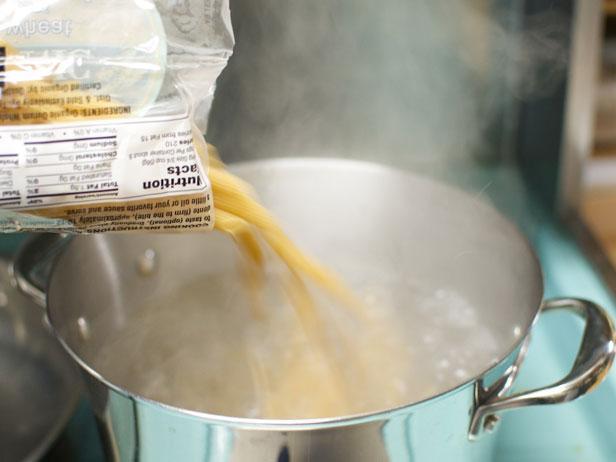 Pasta into Boiling Water