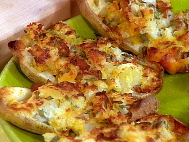 Double Stuffed Potatoes With The Works Recipe Rachael R