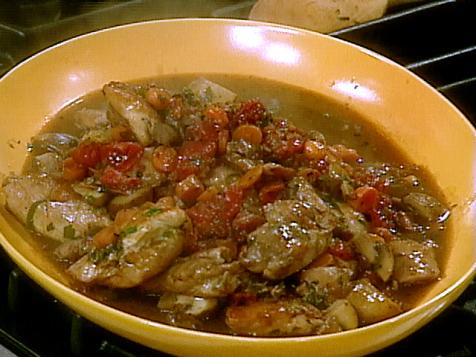 Chicken with Red Wine and Tarragon