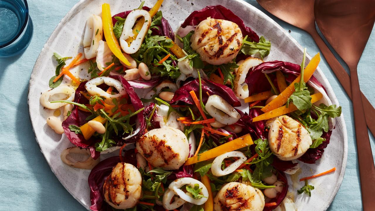 Easy Grilled Seafood Salad