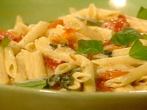 Penne with Slow-Roasted Cherry Tomatoes and Goat Cheese 