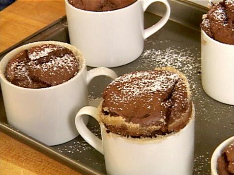 Chocolate Souffle with Espresso Creme Anglaise