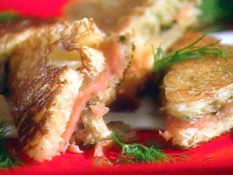 Smoked Salmon and Caviar Panini