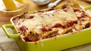 Beef and Cheese Manicotti