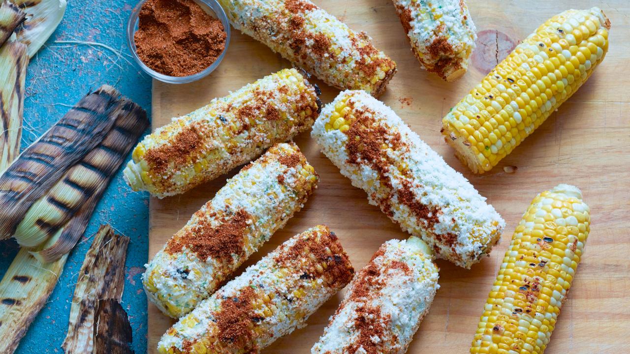 Roasted Corn with Lime Butter