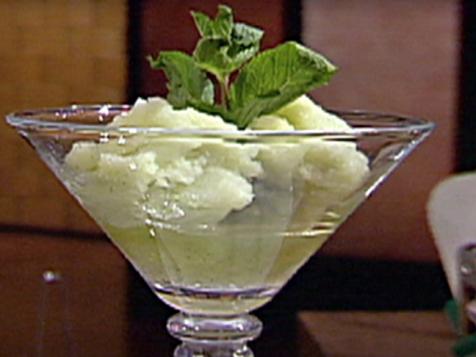 Lime Ice with Cucumber and Mint