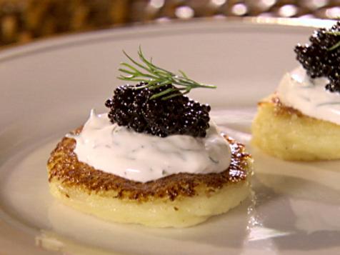 Potato Blini with Caviar
