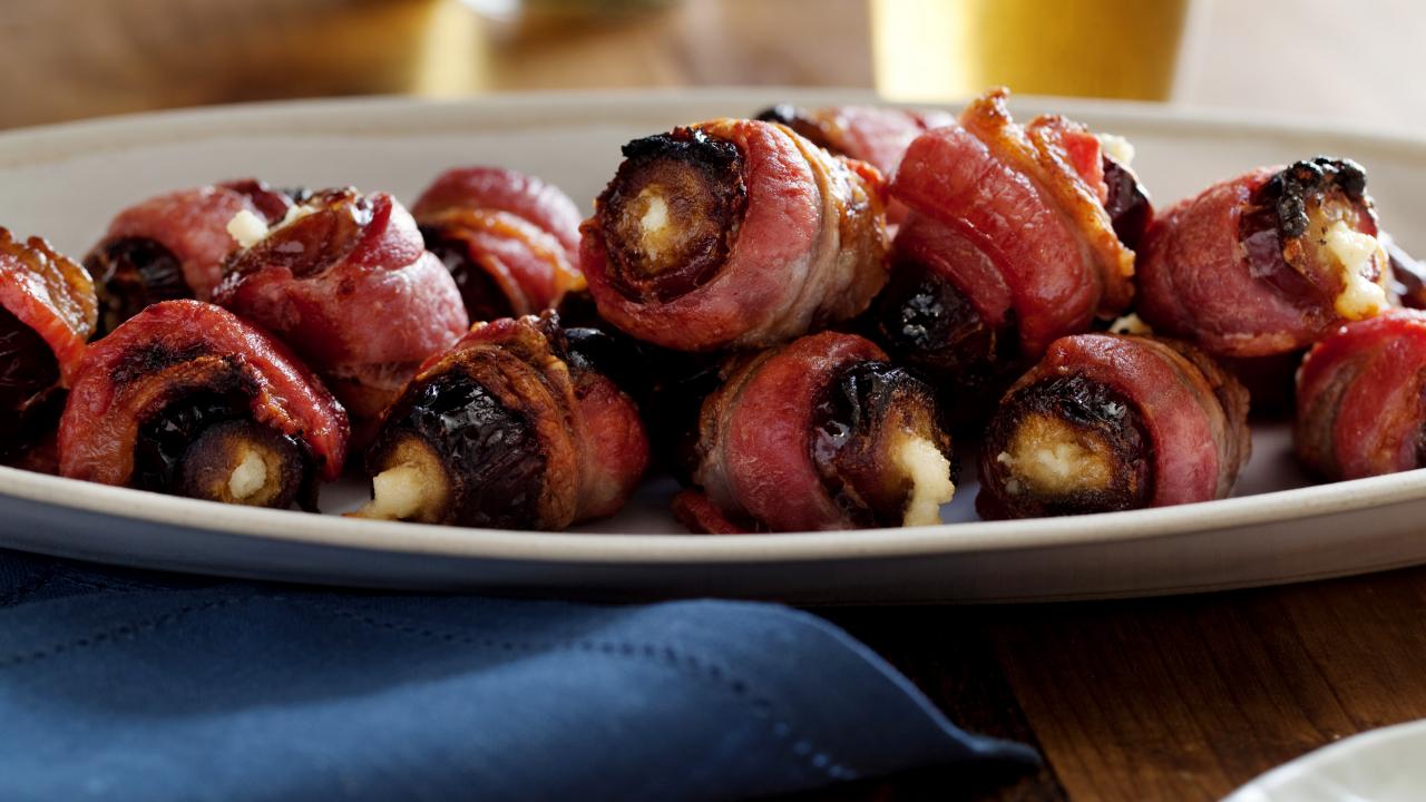 Bacon-Wrapped Dates Appetizer
