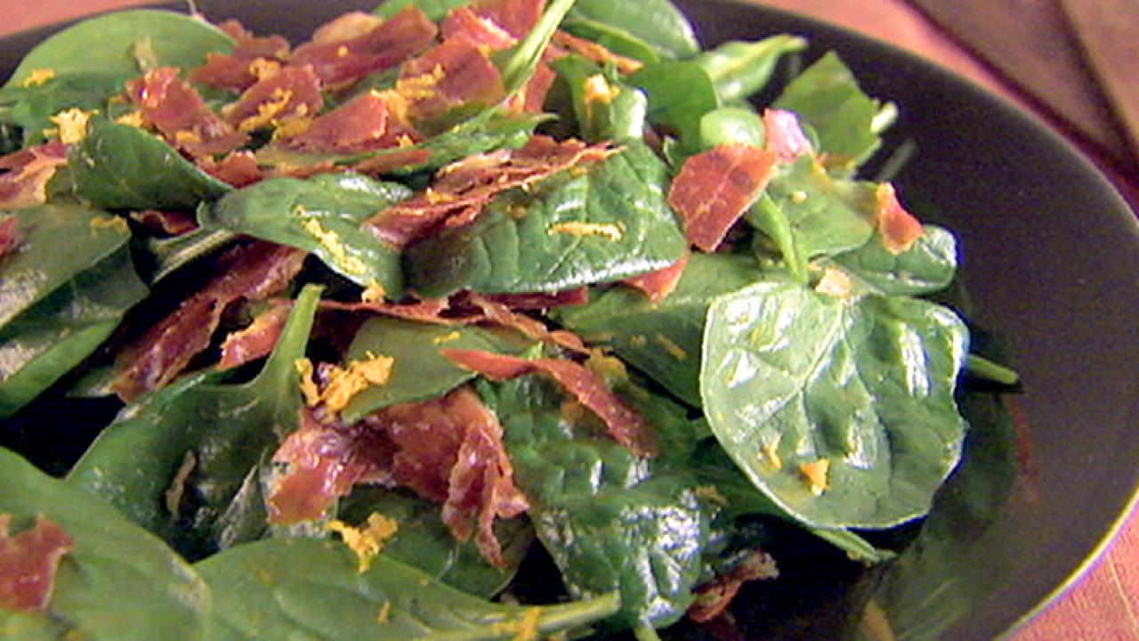 Spinach Salad With Prosciutto