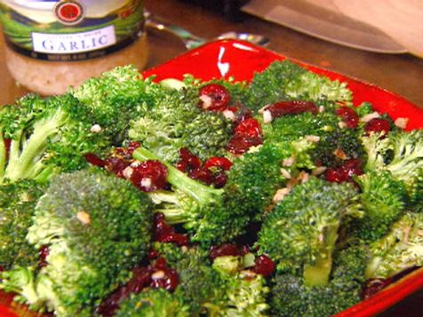 Garlic-Spiked Broccoli with Cranberries