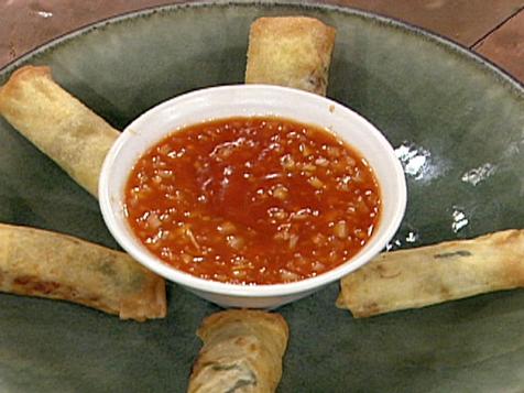 Pork Egg Rolls with Sweet and Sour Sauce