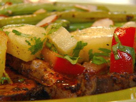 Chili-Seared Pork with Pineapple Salsa