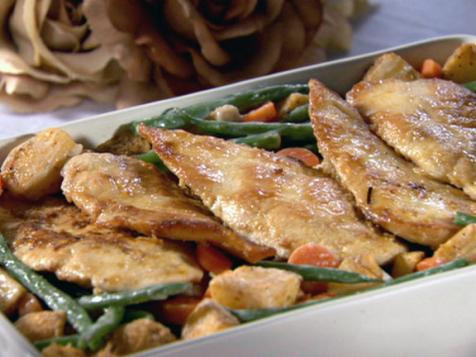 Chicken Scaloppini with Spring Vegetables