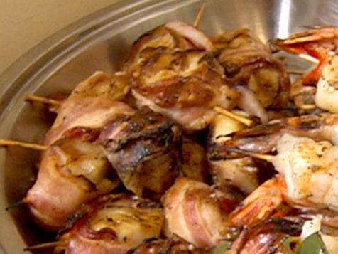 Caramelized Day Boat Scallops Wrapped in Bacon