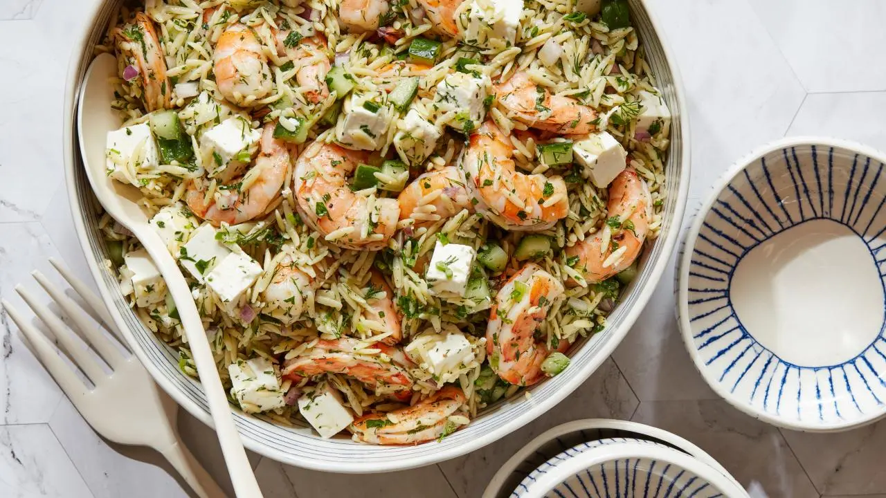 Ina's Roasted Shrimp and Orzo