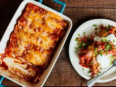 Tyler Florence’s Chicken Enchiladas.