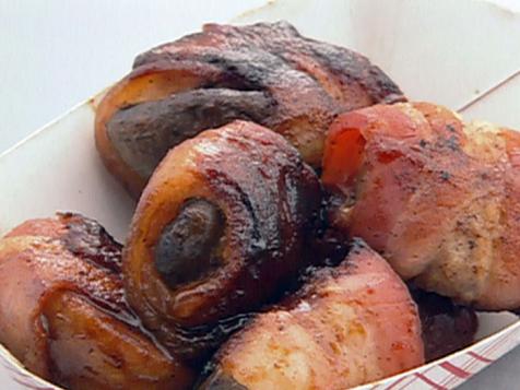 BBQ Bacon Wrapped Mushrooms