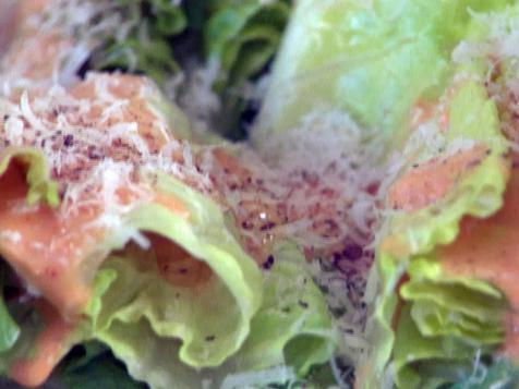 Grilled Romaine with Spicy Caesar Dressing