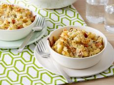 For a cozy dinner for two, try Ina Garten's Grown-Up Mac and Cheese, which features cheddar, Roquefort and GruyÂre, from Barefoot Contessa on Food Network.