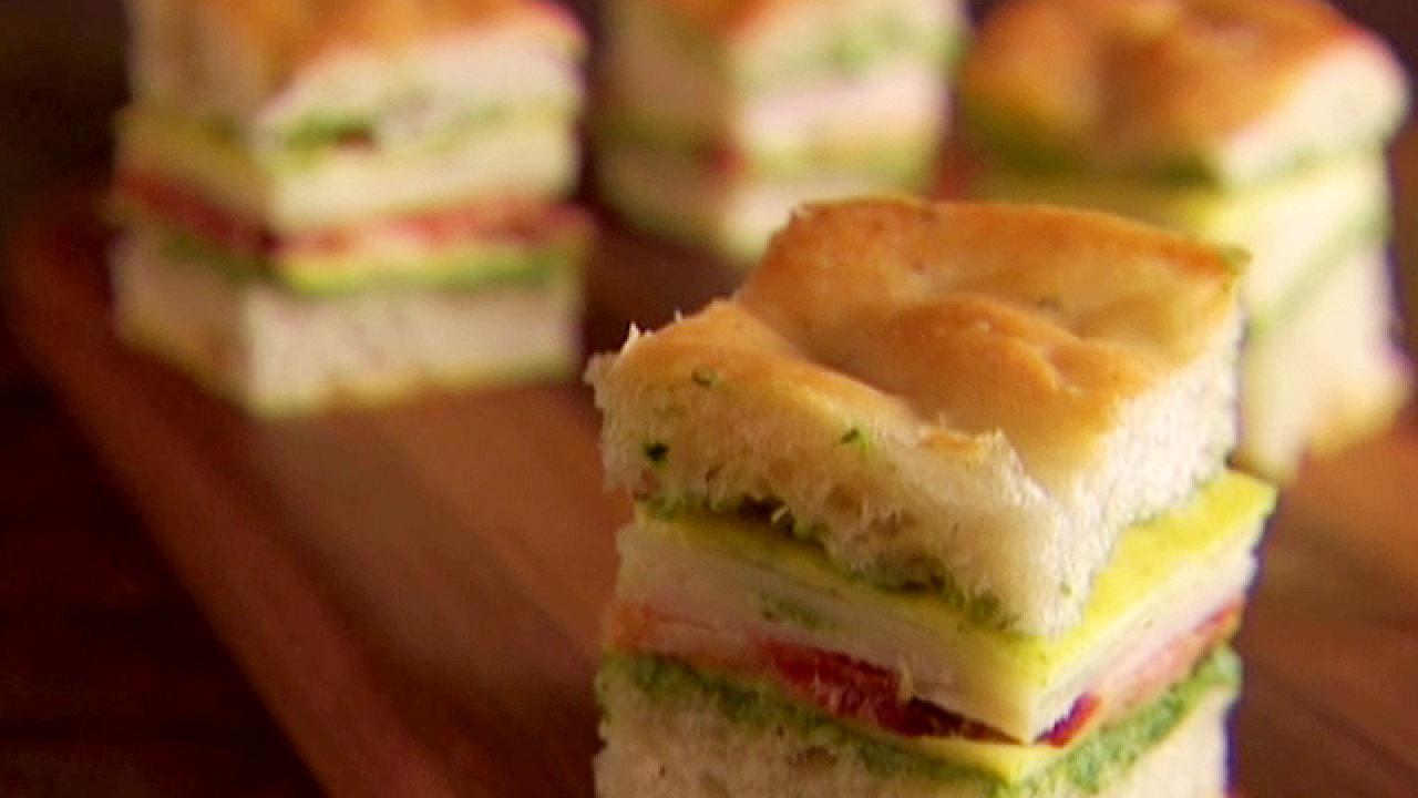 Grilled Mini-Club Sandwiches