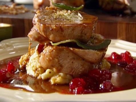 Oven-roasted Turkey Breast with Leeks and Cornbread Stuffing