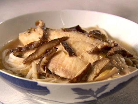Udon Noodles with Miso Poached Tilapia