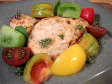 Lemon-Thyme Chicken with Heirloom Tomato Salad