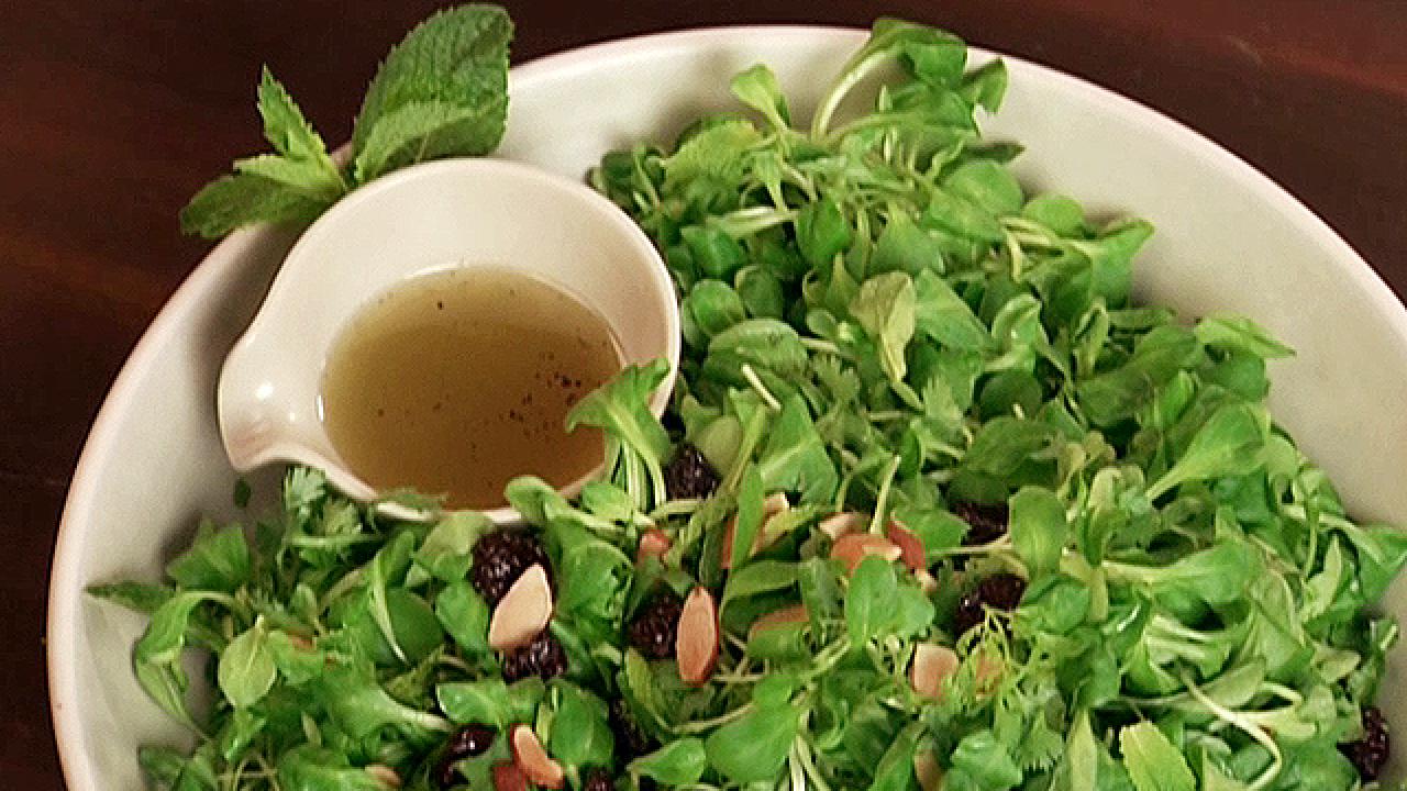 Cherry, Almond and Herb Salad