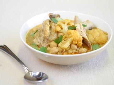 Slow Cooked Curried Chicken with Cauliflower