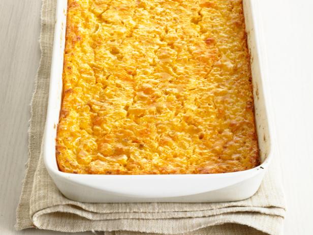What are some recipes for creamy corn pudding?