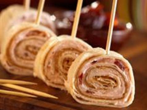 Cranberry Chutney and Peanut Butter Roll-Ups