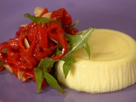 Parmigiano Sformato with Piquillo Peppers and Almonds