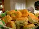 A bakset of Southern Biscuits is served.