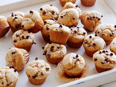 MINI CHOCOLATE CHIP MUFFINS, Food Network Kitchen, Food Network, Chunky Peanut
Butter, Egg, Sugar, Milk, Flour, Baking Powder, Salt, Mini Chocolate Chips