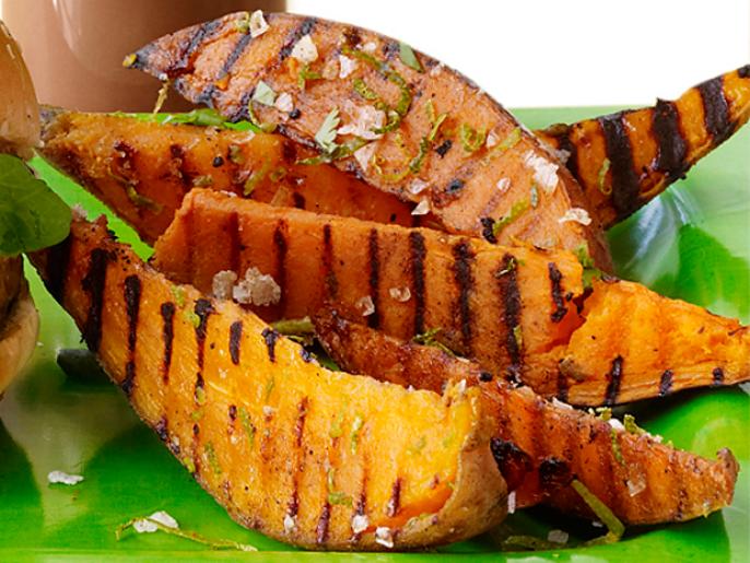 Grilled Sweet Potatoes With Lime And Cilantro Recipe Bobby Flay