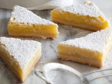 Ina Garten's classic Lemon Bars start out with a shortbread crust and are topped with a super lemony curd filling. They're so easy to make and are the perfect, packable picnic dessert, from Barefoot Contessa on Food Network.