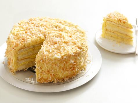 Toasted Coconut Cake With Coconut Filling and Buttercream
