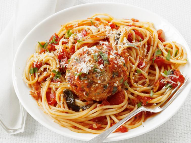 Spaghetti And Turkey Meatballs Recipe Food Network Kitchen Food Network