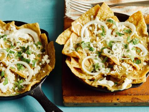 Chilaquiles with Roasted Tomatillo Salsa