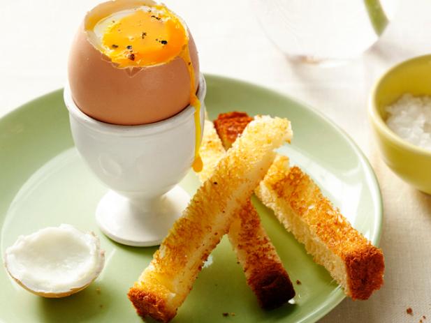 eggs with soldiers