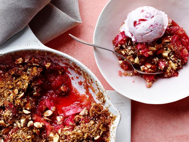 grilled rhubarb brown betty recipe