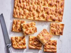 The key to Anne Burrell's Focaccia recipe is lots of oil -- which is what makes it so tasty! -- and two separate chances for the dough to rise.