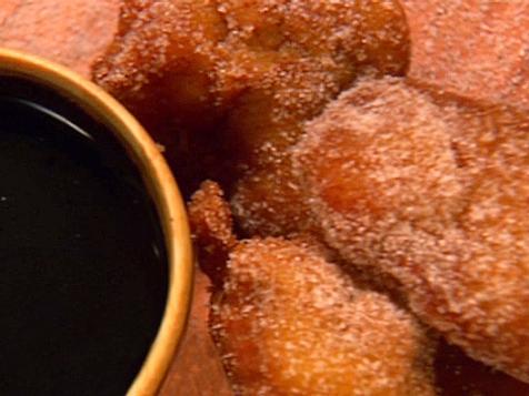 Homemade Donuts with Mexican Chocolate Sauce