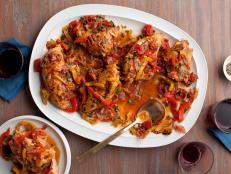 Giada De Laurentiis' Roman-Style Chicken, from Everyday Italian on Food Network, is the perfect make-ahead recipe; it tastes even better reheated the next day.