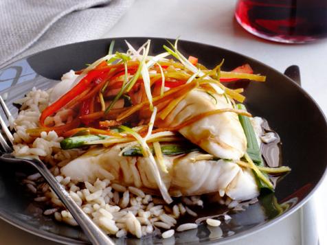 Scallion and Ginger Steamed Fish