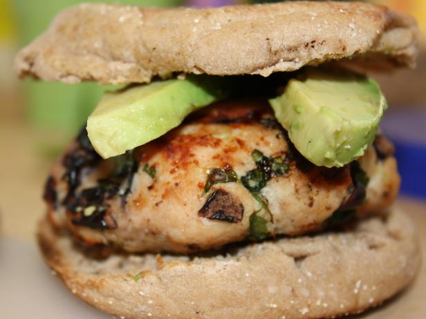 Turkey Burgers With Black Beans and Cilantro